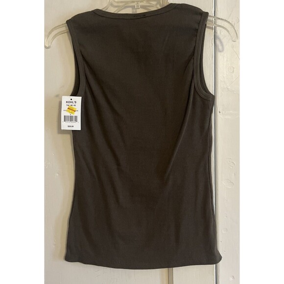 NWT Kohl’s Trixxi Juniors Women Olive Green Tank Top Size XL Summer Spring Look - Picture 2 of 7